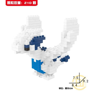 Planet Gates DIY Pokemon Blocks Small Cartoon Mini Building Block Pikachu Charizard Eevee Mewtwo Anime Assemble Action Model Dolls Toys