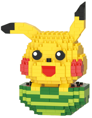 Planet Gates DIY Pokemon Blocks Small Cartoon Mini Building Block Pikachu Charizard Eevee Mewtwo Anime Assemble Action Model Dolls Toys