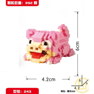 Planet Gates DIY Pokemon Blocks Small Cartoon Mini Building Block Pikachu Charizard Eevee Mewtwo Anime Assemble Action Model Dolls Toys