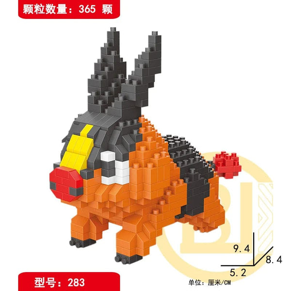 Planet Gates DIY Pokemon Blocks Small Cartoon Mini Building Block Pikachu Charizard Eevee Mewtwo Anime Assemble Action Model Dolls Toys