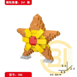 Planet Gates DIY Pokemon Blocks Small Cartoon Mini Building Block Pikachu Charizard Eevee Mewtwo Anime Assemble Action Model Dolls Toys