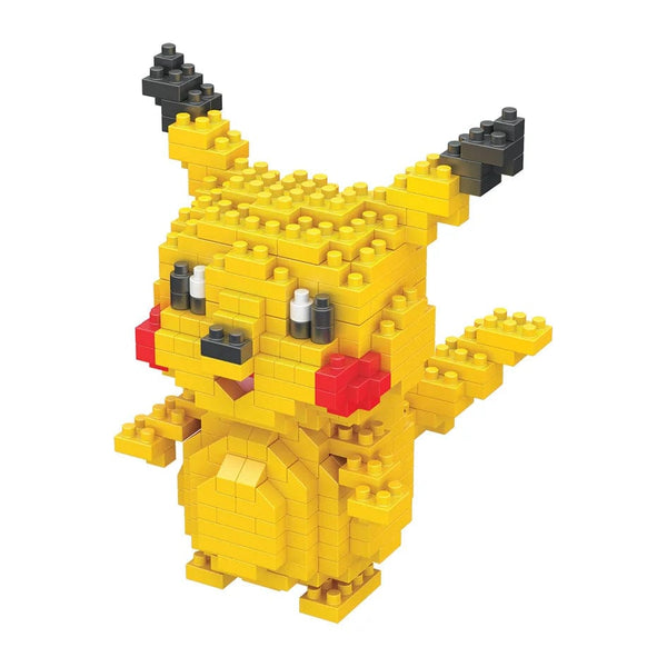 Planet Gates DIY Pokemon Blocks Small Cartoon Mini Building Block Pikachu Charizard Eevee Mewtwo Anime Assemble Action Model Dolls Toys