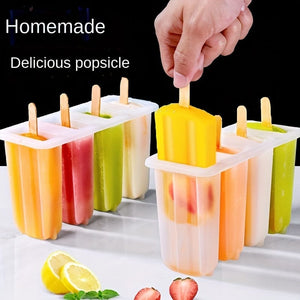Planet Gates DIY Popsicle Mold 1pc, Popsicle Mold, 4 Cavity Home Ice Cream Mold DIY Homemade Popsicle Mold Children's Creative Ice Cream Popsicle Box, Summer Kitchen Gadgets, Kitchen Stuff, Kitchen Accessories, Home Kitchen Items