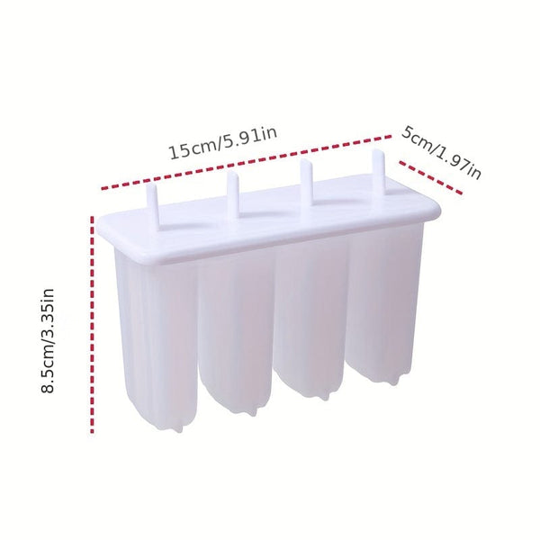 Planet Gates DIY Popsicle Mold 1pc, Popsicle Mold, 4 Cavity Home Ice Cream Mold DIY Homemade Popsicle Mold Children's Creative Ice Cream Popsicle Box, Summer Kitchen Gadgets, Kitchen Stuff, Kitchen Accessories, Home Kitchen Items