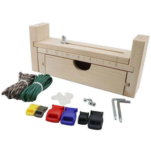 Planet Gates Diy Tool Bracelet Woven Workbench Length Adjustable Manual Wooden Paracord Jigs Set Rope Weaving Maker Platform