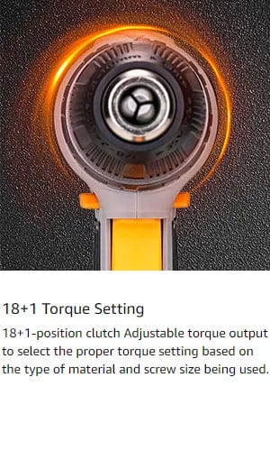 Planet Gates DKMT186-GS / United States DEKO Cordless Drill Tool Kit Set: 20V Power Drill Tool Box with Battery Electric Drill Driver