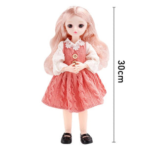 Planet Gates DM8 clothes 12inch 30cm Princess BJD Doll Full Set Clothes Girl Gift Toys With Skirt Hat Headdress Girls Dress Up DIY Toys