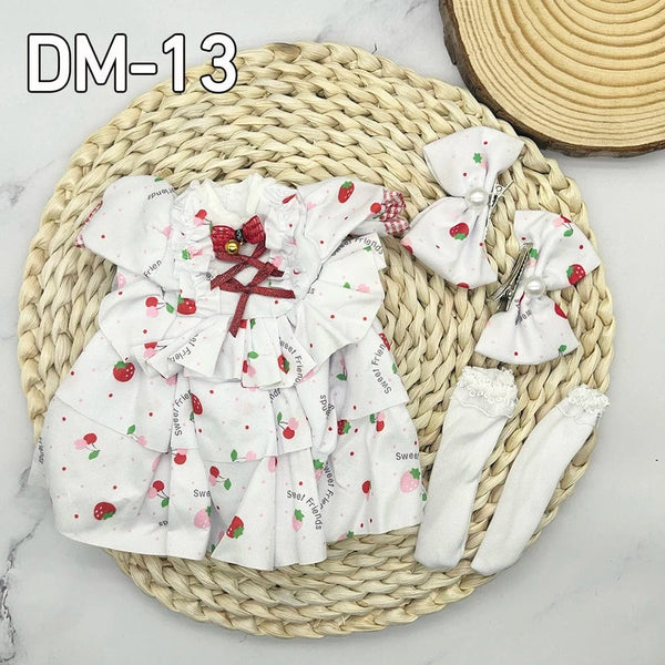 Planet Gates DM8 clothes 12inch 30cm Princess BJD Doll Full Set Clothes Girl Gift Toys With Skirt Hat Headdress Girls Dress Up DIY Toys