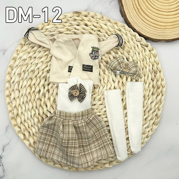 Planet Gates DM8 clothes 12inch 30cm Princess BJD Doll Full Set Clothes Girl Gift Toys With Skirt Hat Headdress Girls Dress Up DIY Toys