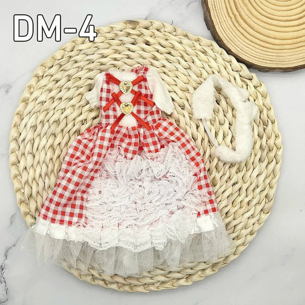 Planet Gates DM8 clothes 12inch 30cm Princess BJD Doll Full Set Clothes Girl Gift Toys With Skirt Hat Headdress Girls Dress Up DIY Toys