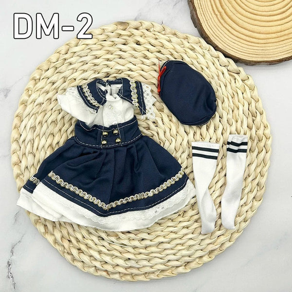 Planet Gates DM8 clothes 12inch 30cm Princess BJD Doll Full Set Clothes Girl Gift Toys With Skirt Hat Headdress Girls Dress Up DIY Toys