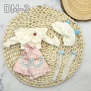 Planet Gates DM8 clothes 12inch 30cm Princess BJD Doll Full Set Clothes Girl Gift Toys With Skirt Hat Headdress Girls Dress Up DIY Toys