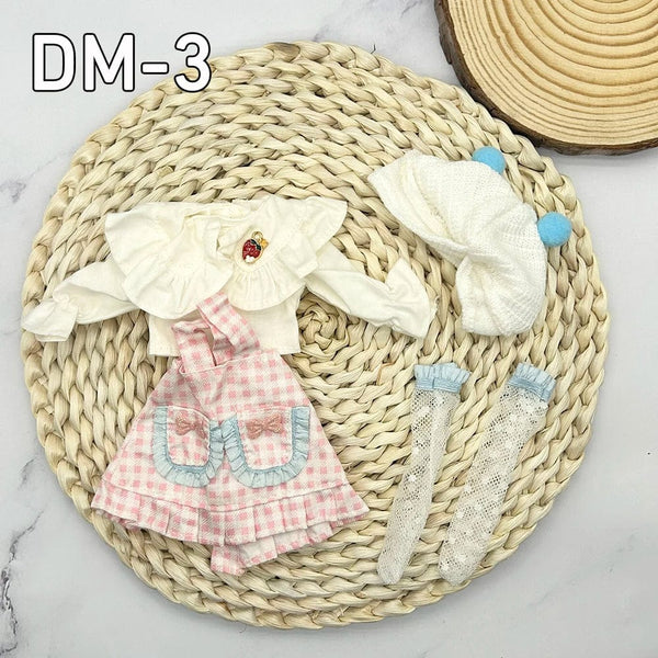 Planet Gates DM8 clothes 12inch 30cm Princess BJD Doll Full Set Clothes Girl Gift Toys With Skirt Hat Headdress Girls Dress Up DIY Toys