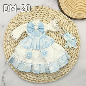 Planet Gates DM8 clothes 12inch 30cm Princess BJD Doll Full Set Clothes Girl Gift Toys With Skirt Hat Headdress Girls Dress Up DIY Toys