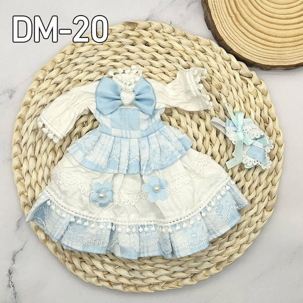 Planet Gates DM8 clothes 12inch 30cm Princess BJD Doll Full Set Clothes Girl Gift Toys With Skirt Hat Headdress Girls Dress Up DIY Toys