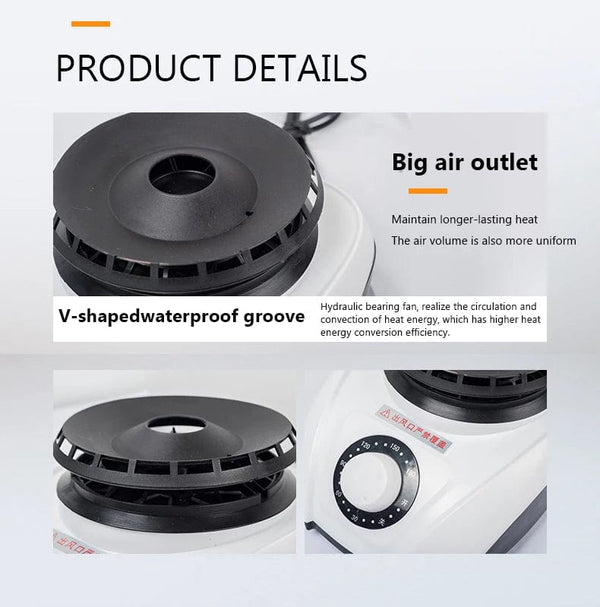 Planet Gates DMWD Multifunctional Portable Clothes Dryer Air Warmer with 180mins Timer Overheat Protection Waterproof Cloth Drying machine US