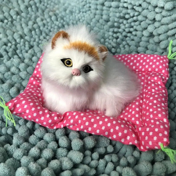 Planet Gates Dog 03 Simulation Plush Mat Cat Dog Toys Sleeping Neko Inu Stuffed Plush Pet Toy with Sound Bedroom Tabletop Car Decorations Kids Gifts