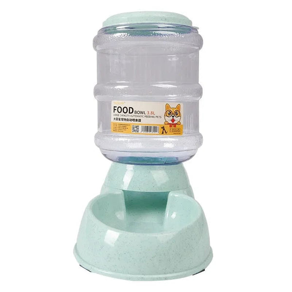 Planet Gates Dog Automatic Feeders Plastic Water Bottle Cat Bowl Feeding and Drinking Dog Water Dispenser Pet Feeding Bowl Pet Supplies