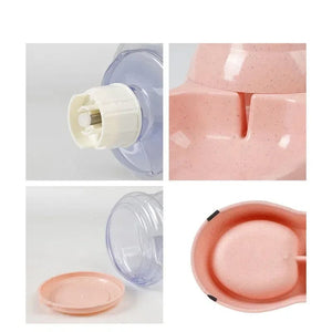 Planet Gates Dog Automatic Feeders Plastic Water Bottle Cat Bowl Feeding and Drinking Dog Water Dispenser Pet Feeding Bowl Pet Supplies