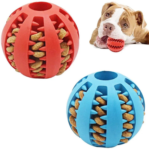 Planet Gates Dog Ball Toys for Small Dogs Interactive Elasticity Puppy Chew Toy Tooth Cleaning Rubber Food Ball Toy Pet Stuff Accessories