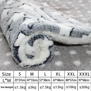 Planet Gates Dog Bed Thickened Dog Mat Pet Cat Soft Fleece Pad Blanket Bed Mat Cushion Home Washable Rug Keep Warm Pet Supplies cama perro