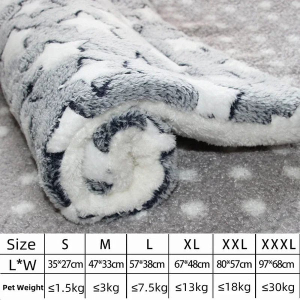 Planet Gates Dog Bed Thickened Dog Mat Pet Cat Soft Fleece Pad Blanket Bed Mat Cushion Home Washable Rug Keep Warm Pet Supplies cama perro