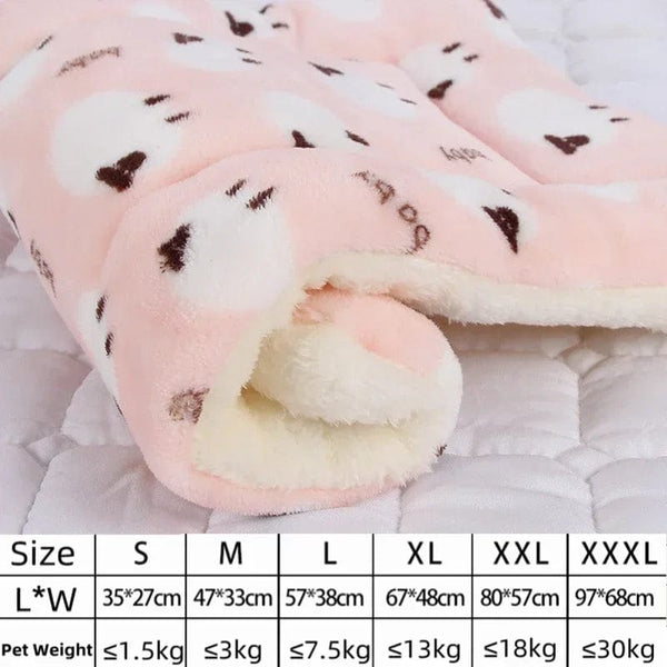 Planet Gates Dog Bed Thickened Dog Mat Pet Cat Soft Fleece Pad Blanket Bed Mat Cushion Home Washable Rug Keep Warm Pet Supplies cama perro