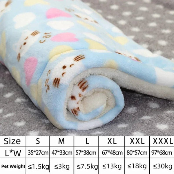 Planet Gates Dog Bed Thickened Dog Mat Pet Cat Soft Fleece Pad Blanket Bed Mat Cushion Home Washable Rug Keep Warm Pet Supplies cama perro