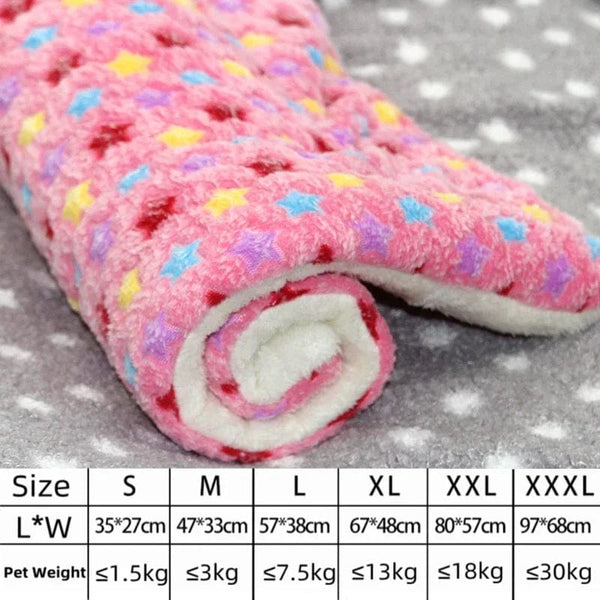 Planet Gates Dog Bed Thickened Dog Mat Pet Cat Soft Fleece Pad Blanket Bed Mat Cushion Home Washable Rug Keep Warm Pet Supplies cama perro