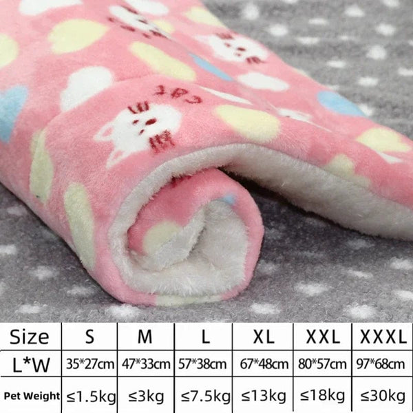 Planet Gates Dog Bed Thickened Dog Mat Pet Cat Soft Fleece Pad Blanket Bed Mat Cushion Home Washable Rug Keep Warm Pet Supplies cama perro
