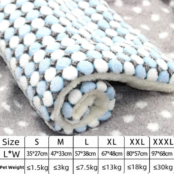 Planet Gates Dog Bed Thickened Dog Mat Pet Cat Soft Fleece Pad Blanket Bed Mat Cushion Home Washable Rug Keep Warm Pet Supplies cama perro