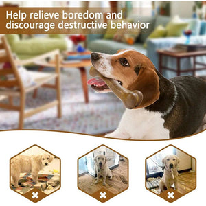 Planet Gates Dog Bone Chews Toys Nearly Indestructible Natural Non-Toxic Anti-bite Puppy Toys For Small Medium Large Dog Pet Chew Game Dental
