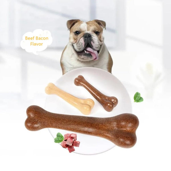Planet Gates Dog Bone Chews Toys Nearly Indestructible Natural Non-Toxic Anti-bite Puppy Toys For Small Medium Large Dog Pet Chew Game Dental
