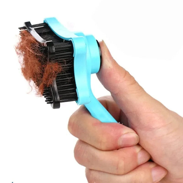 Planet Gates Dog Brush Cat Grooming Brush Self Cleaning Static Free Massage Comb Stable Thicker Bristles Pet Supplies To Remove Loose Fur