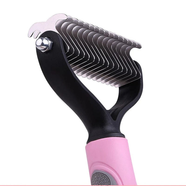 Planet Gates Dog Brush Double-Sided Hair Removal Comb And Hair Removal Tool Used To Remove Mats And Tangles The Best Pet Grooming Brush