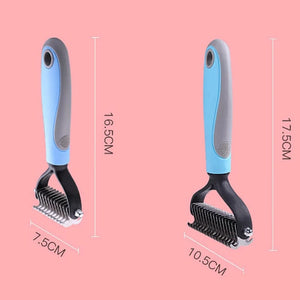 Planet Gates Dog Brush Double-Sided Hair Removal Comb And Hair Removal Tool Used To Remove Mats And Tangles The Best Pet Grooming Brush
