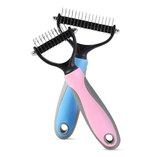 Planet Gates Dog Brush Double-Sided Hair Removal Comb And Hair Removal Tool Used To Remove Mats And Tangles The Best Pet Grooming Brush
