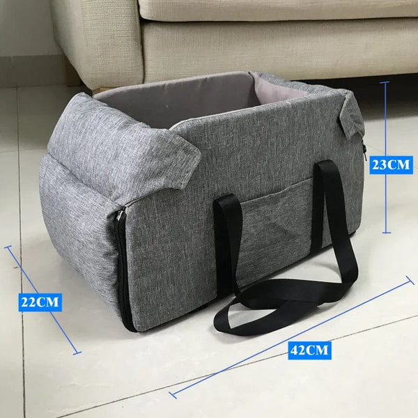Planet Gates Dog Car Seat Bed Car Central Dog Car Seat Bed Portable Dog Carrier for Small Dogs Cats Safety Travel Bag Dog Accessories