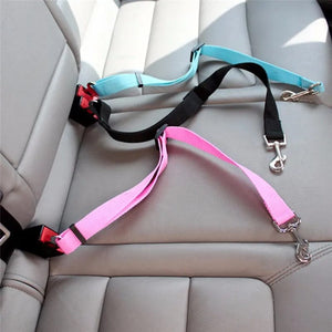 Planet Gates Dog Car Seat Belt Safety Protector Travel Pets Accessories Dog Leash Collar Breakaway Solid Car Harness