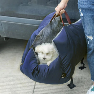 Planet Gates Dog Car Seat Central Control Nonslip Dog Carriers Safe Car Armrest Box Booster Dog Cushion Carrier with Seat Belts Pet Carrier