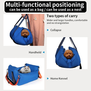 Planet Gates Dog Car Seat for Small Dogs Fully Detachable and Washable Pet Dog Car seats Soft Dog Booster Sofa Travel Carrier Bed