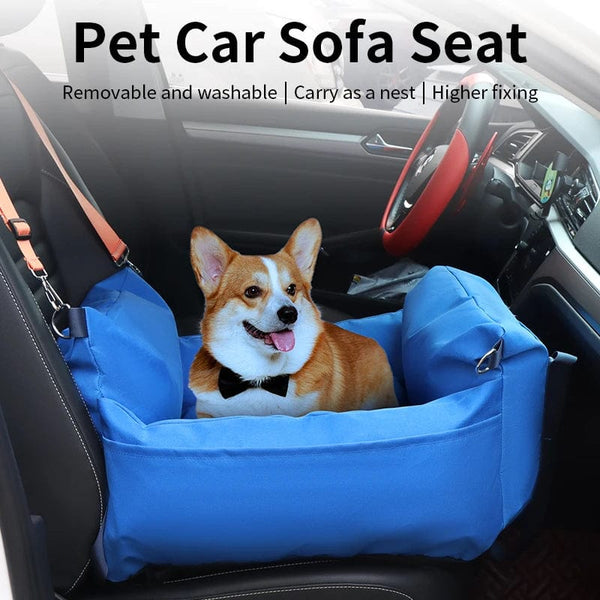 Planet Gates Dog Car Seat for Small Dogs Fully Detachable and Washable Pet Dog Car seats Soft Dog Booster Sofa Travel Carrier Bed