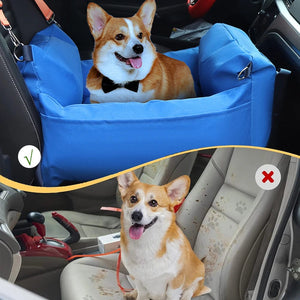 Planet Gates Dog Car Seat for Small Dogs Fully Detachable and Washable Pet Dog Car seats Soft Dog Booster Sofa Travel Carrier Bed