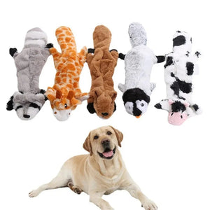 Planet Gates Dog Chew Toys Squeaker Squeaky Pet Dog Plush Toys Stuffingless Fox Fur Toys For Small Medium Large Dog Pets Supplies 1PC