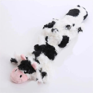 Planet Gates Dog Chew Toys Squeaker Squeaky Pet Dog Plush Toys Stuffingless Fox Fur Toys For Small Medium Large Dog Pets Supplies 1PC