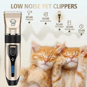 Planet Gates Dog Clipper Dog Hair Clippers Grooming (Pet/Cat/Dog/Rabbit) Haircut Trimmer Shaver Set Pets Cordless Rechargeable Professional