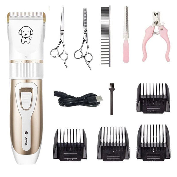 Planet Gates Dog Clipper Dog Hair Clippers Grooming (Pet/Cat/Dog/Rabbit) Haircut Trimmer Shaver Set Pets Cordless Rechargeable Professional