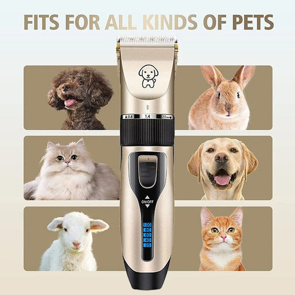 Planet Gates Dog Clipper Dog Hair Clippers Grooming (Pet/Cat/Dog/Rabbit) Haircut Trimmer Shaver Set Pets Cordless Rechargeable Professional