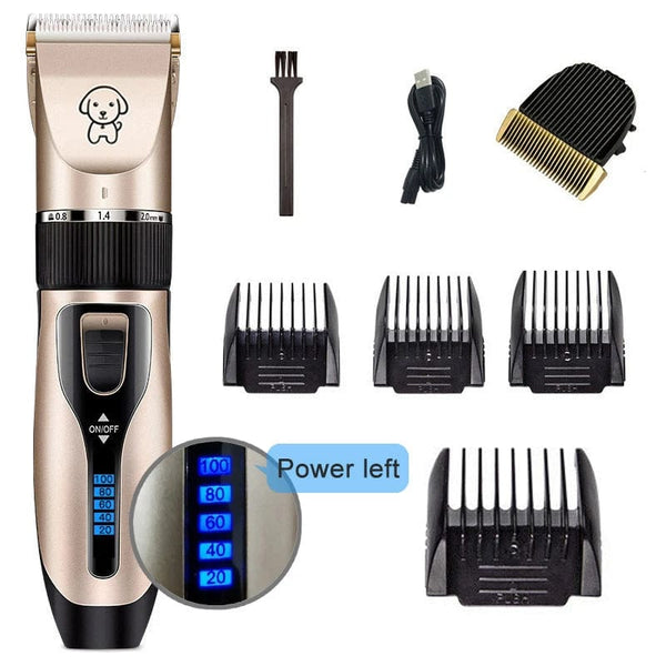 Planet Gates Dog Clipper Dog Hair Clippers Grooming (Pet/Cat/Dog/Rabbit) Haircut Trimmer Shaver Set Pets Cordless Rechargeable Professional
