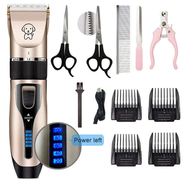 Planet Gates Dog Clipper Dog Hair Clippers Grooming (Pet/Cat/Dog/Rabbit) Haircut Trimmer Shaver Set Pets Cordless Rechargeable Professional